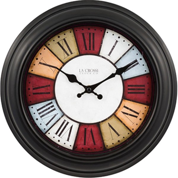 Lacrosse Lacrosse 404-3030A 12 in. Gatherings Wall Clock with Roman Number 404-3030A